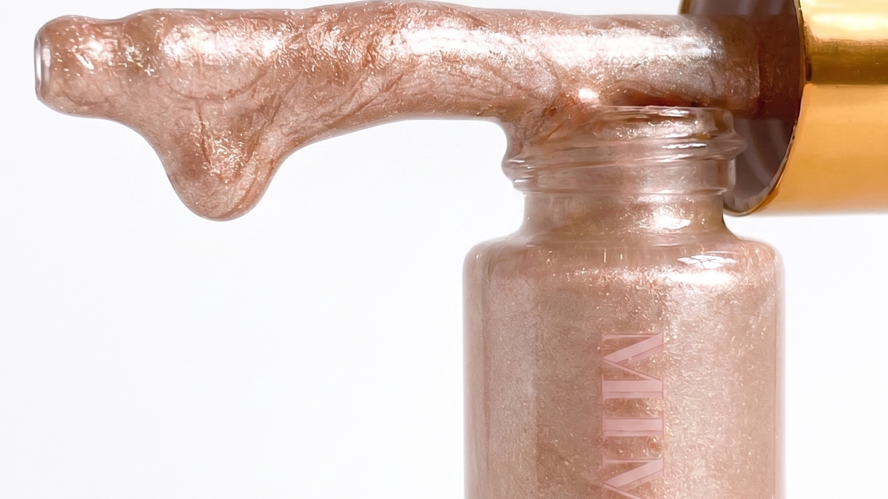 Glow highlighter: Luxury, high-quality makeup.